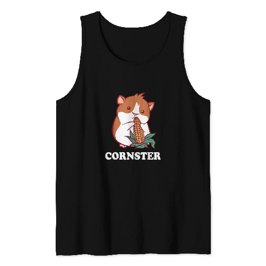 Hamster Pet Corn Vegetable Hamster Guinea Pig Maize Crop Corn Lover Tank Tops