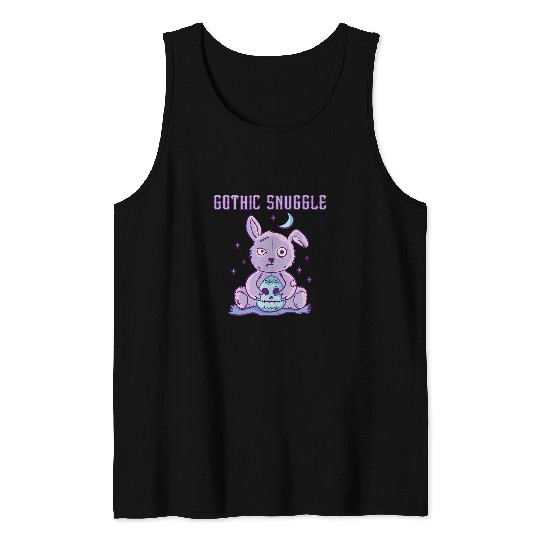 Bear Pet Goth Teddy Bear Gothic Snuggle Pastel Goth Kawaii Tank Tops