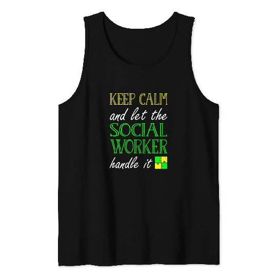 Social Work Keep Calm Social Worker Tank Tops