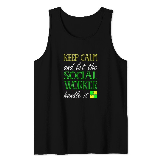 Social Work Keep Calm Social Worker Tank Tops