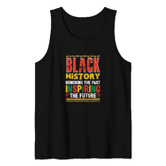 Black History Month Honoring Past Inspiring Future BLM Retro Tank Tops