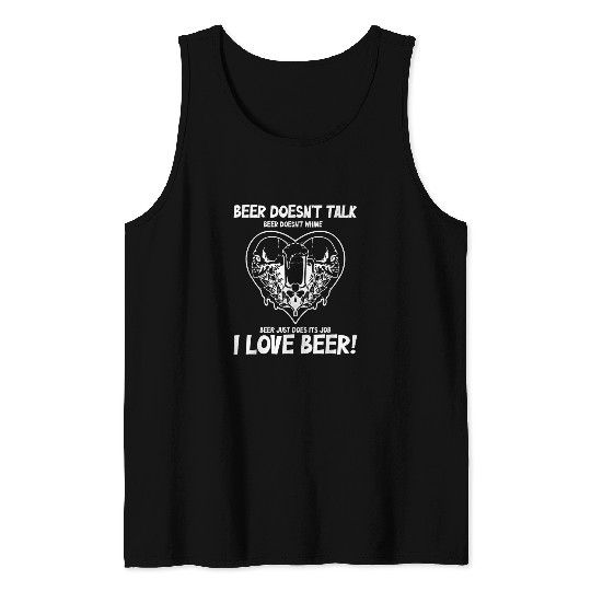 Beer Fun I love beer Booze party men s night men s day Beer Lover 1 Tank Tops