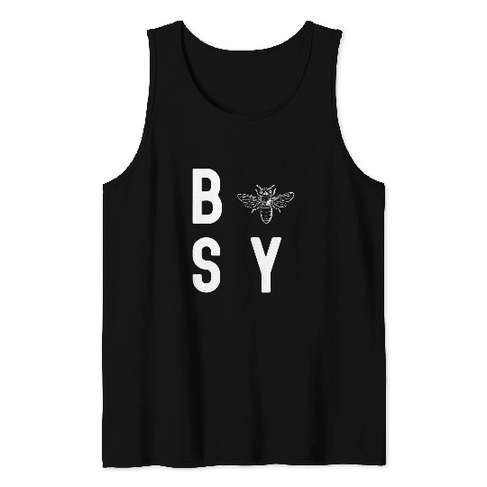 Busy Bee funny busy person beekeeper humor joke Tank Tops