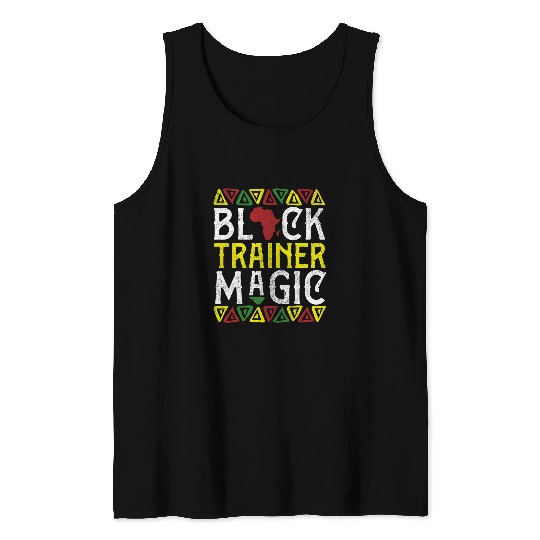 Afro Training Black Trainer Magic Men Apparel African Coach Tank Tops