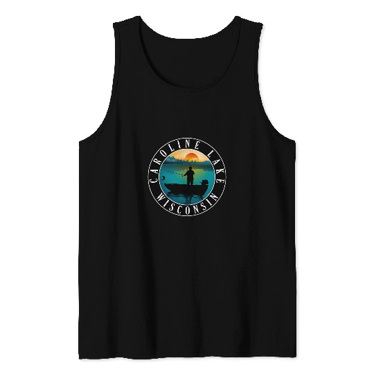 Caroline Lake Wisconsin Fishing Tank Tops