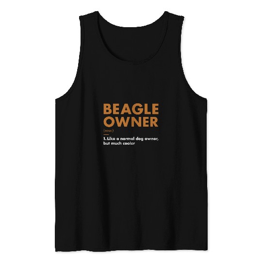 Dog Beagle Owner Definition Tank Tops
