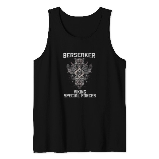 Bear Pet Berserker viking special forces Bear Warrior Tank Tops