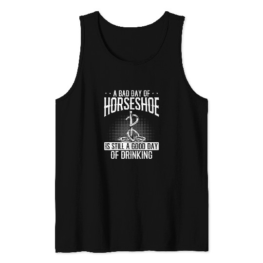 Beer Fun Horseshoe Pitching Tournament Beer Drinking Tosser Tank Tops