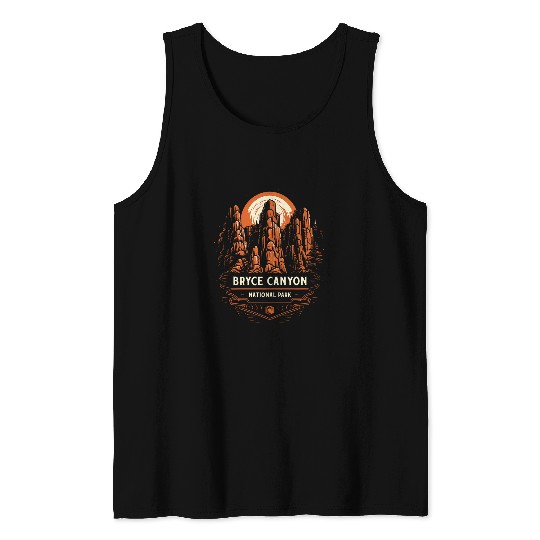 Cute Bryce Canyon National Park Retro Utah Graphic Tank Tops