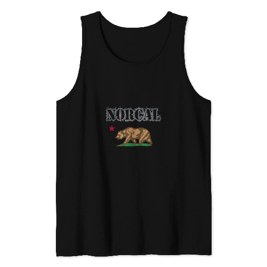 Bear Pet Norcal Northern californias Bear With Star 3 Tank Tops