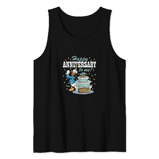 Duck Pet Donald Duck Happy Anniversary To Me Tank Tops