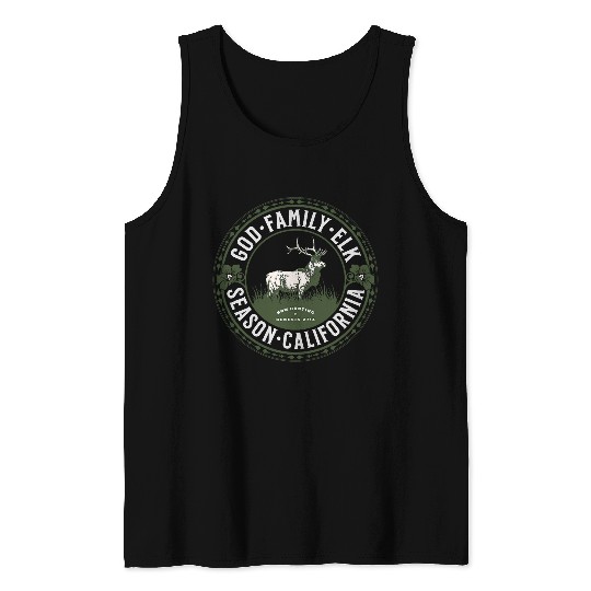 californias God Family Elk Hunting Season Bowhunting Genesis Tank Tops