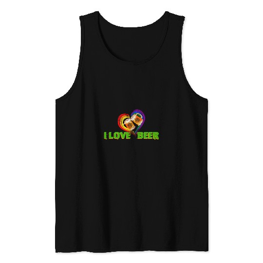 Beer Fun St Patrick s Day I Love Beer Gay Lesbian LGTB LGBTQ Pride Tank Tops