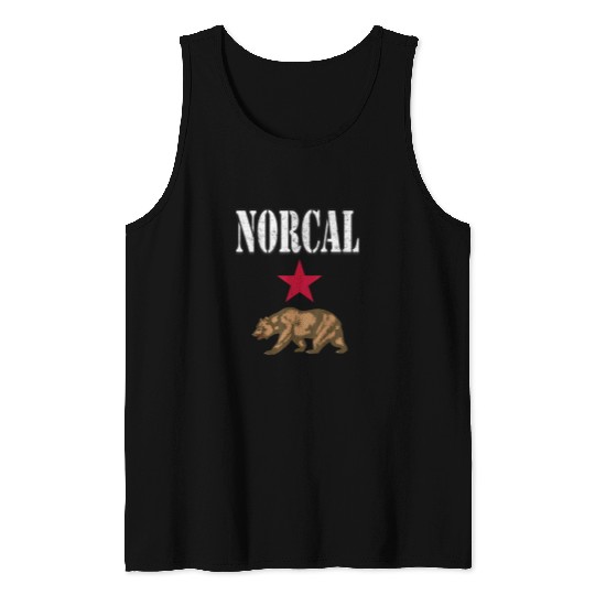 Bear Pet Northern californias Norcal Bear With Star Tank Tops