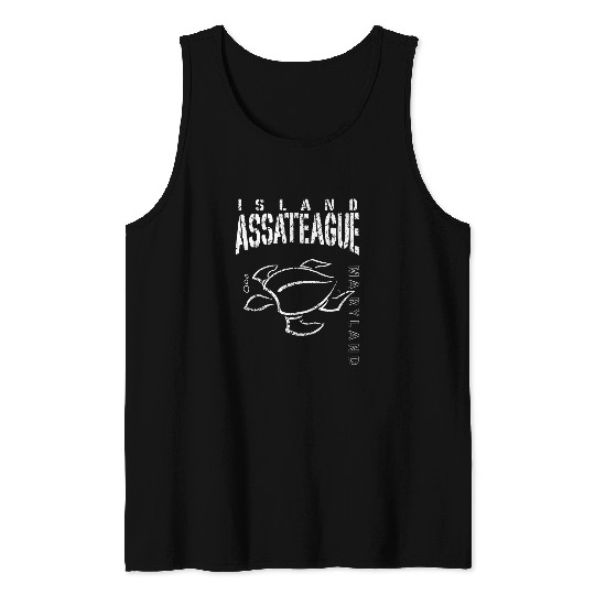 Turtle Pet Assateauge Island Maryland Sea Turtle Marine Life Aquatic Tank Tops
