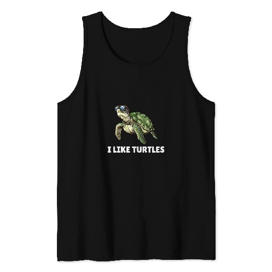 Turtle Pet Earth Day I like Turtles Tank Tops