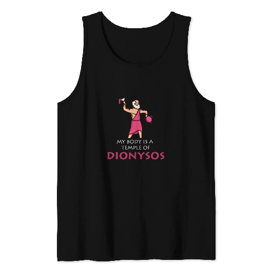 Wines Fun Hedonism Wines Greek God Dionysus Tank Tops