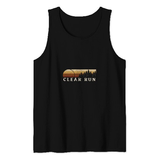 Clear Run PA vintages Evergreen Sunset Eighties Retro Tank Tops
