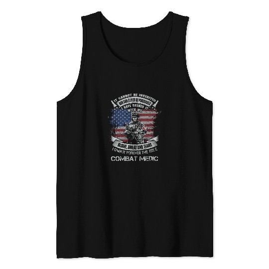 Own Forever The Title Combat Medic Flag American USA Tank Tops