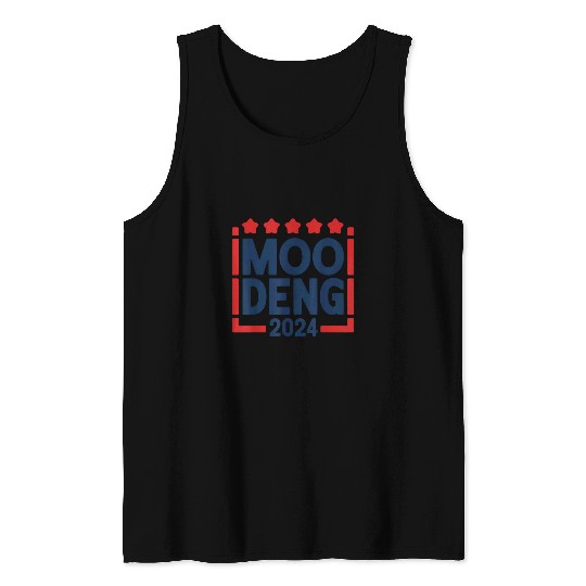 Hippo Pet Moo Deng Election Cute Hippo Men Women Funny Tank Tops