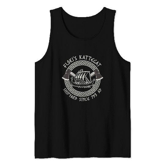 Discover Floki Shipyard Kattegat Viking Ship Norse Viking Gift Tank Tops