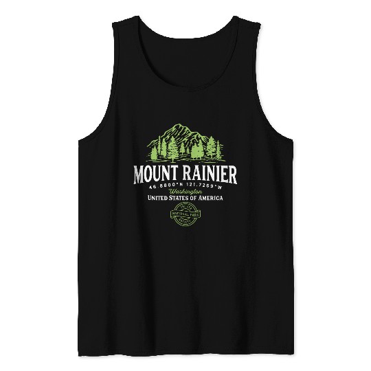 Hiking Washington Mount Rainier National Park Tank Tops