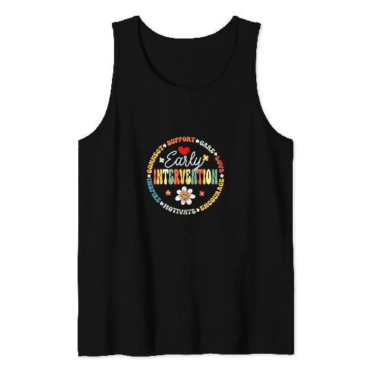 Intervention Teacher Team Early Intervention Squad Tank Tops