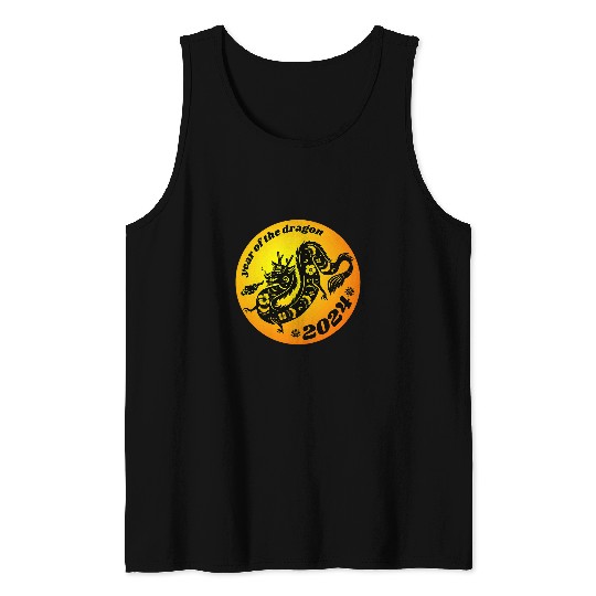 Dragon Pet Dragon Chinese Lunar New Year Zodiac Astrology Tank Tops