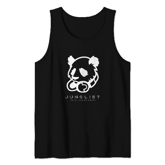 Panda Pet Junglist DnB Drum And Bass Panda Rave Jungle Dj Tank Tops