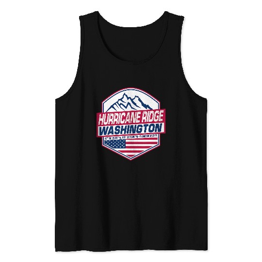 Hurricane Ridge Hiking Cycling Running Skiing Washington Tank Tops