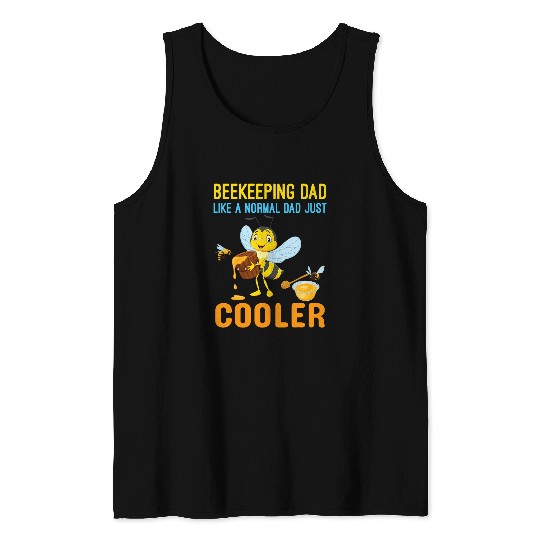 Cool Beekeeping Art Men Dad Bee Hive Keeping Honey Beekeeper Tank Tops