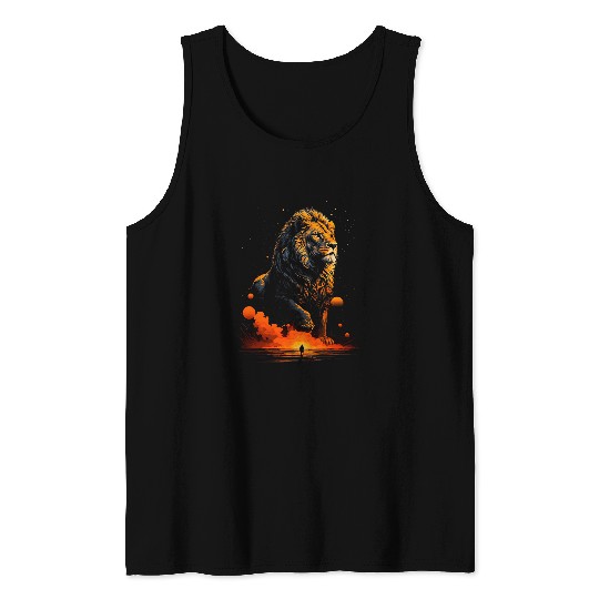 Lion Pet Powerful And Courageous Lion Great Lion 1 Tank Tops