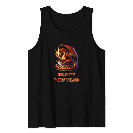 Dragon Pet Year Of The Rabbit Year Of The Dragon Chinese Calendar Tank Tops