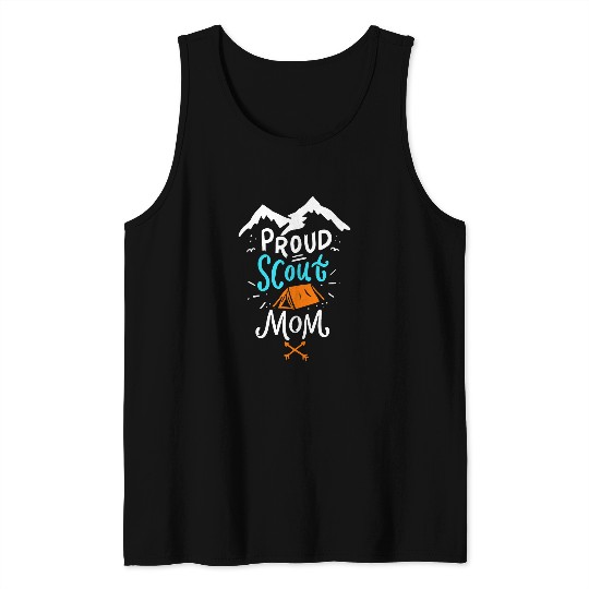 Scout Job Proud Scout Mom Parent Mother Of Boy Girl Club 3 Tank Tops