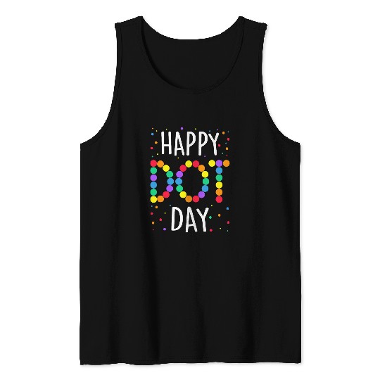 Happy International Dot Day Cute Boys Girls Kids Teacher Tank Tops