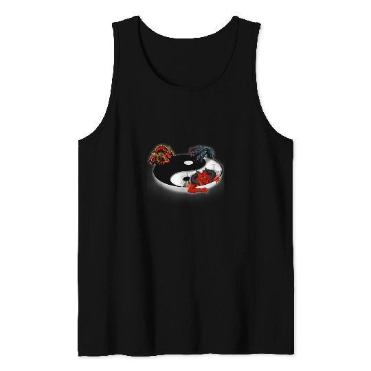 Dragon Pet Ying Yang Tai Chi Dragon Design for Meditation Tai Chi 8 Tank Tops