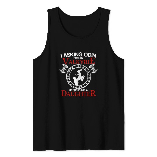 Mens Viking s For Men Nordic Odin Thor Men and Daughter Tank Tops