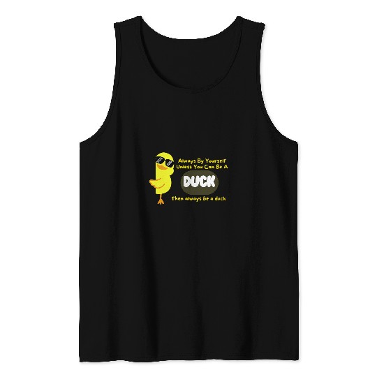 Discover Duck Pet yellow Duck Retro and Farm Animal Duck Lover design Tank Tops