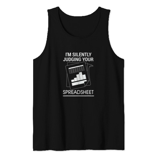 Spreadsheet Accounting Using Excel Calculating Accountant Tank Tops