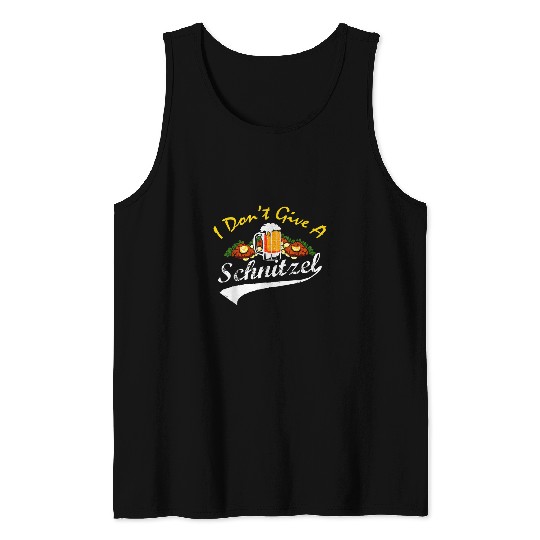Beer Fun Oktoberfest I Don t Give a Schnitzel Beer Festival October Tank Tops