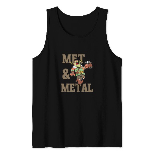 Met and Metal Pagan Celtic Fun Viking Viking Heavy Tank Tops