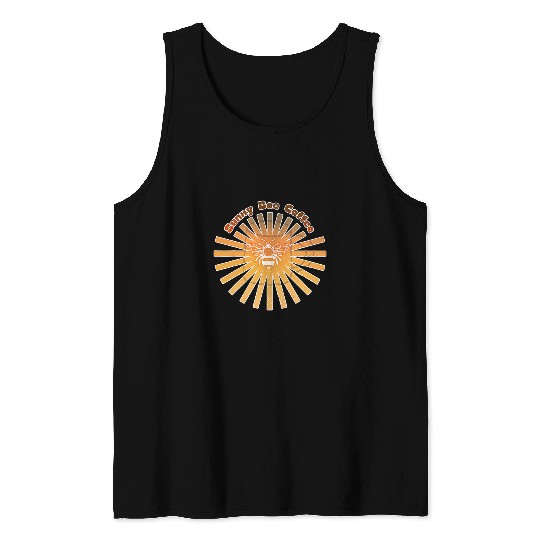 Coffee Fun Sunny Bee Coffee Tank Tops