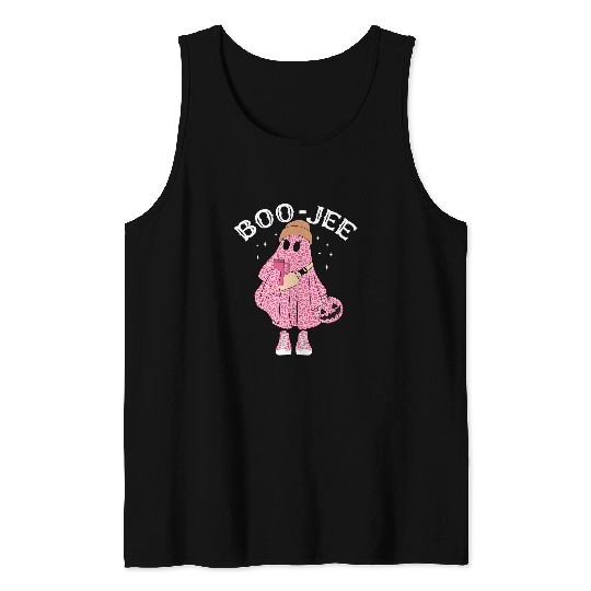 Coffee Fun Cute ghosts Halloween Costume Boujee BooJee Tank Tops