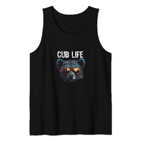 Bear Pet Cub Boys Toddler Brown Black Mom Son Daughter Tank Tops