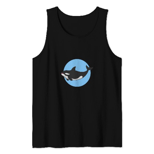 Panda Pet Cool Orca Killer Whale Sea Panda Tank Tops