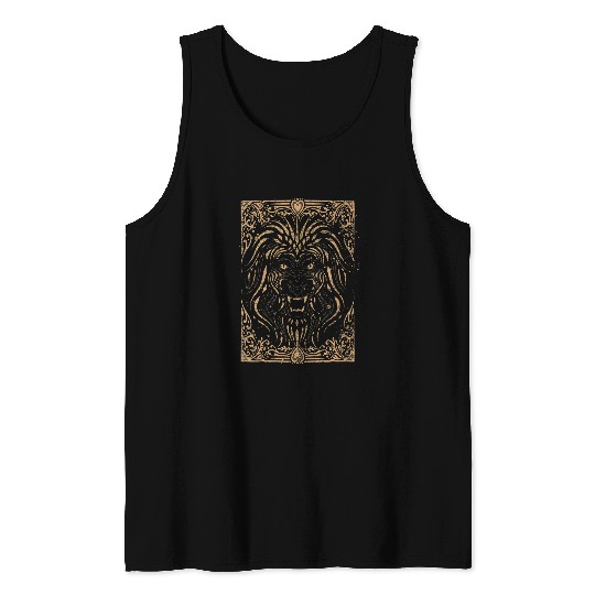 Lion Pet Lion Lover Africa Safari Zoo Animal Lover vintages Lion VNeck Tank Tops