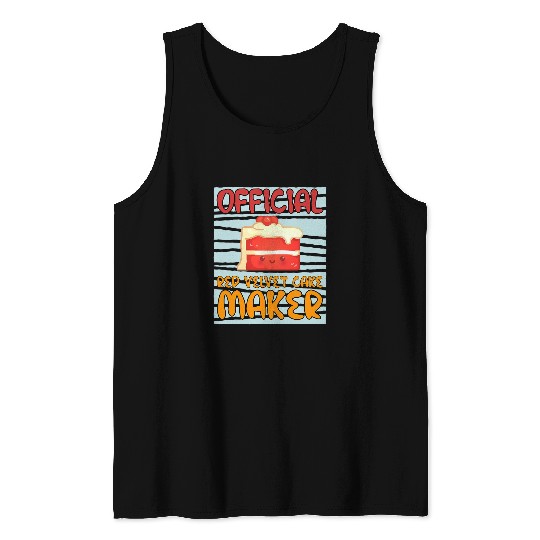 Officially Red Velvet Cake Maker Cooking Chef Tank Tops