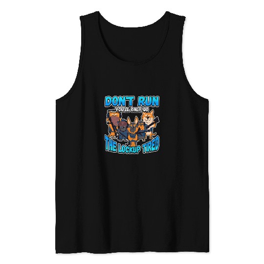 Law Enforcement Design for a Police Officer 10 Tank Tops
