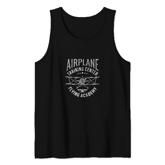 Classic Flying Academy For Pilot Gift Airplane Lover Tank Tops