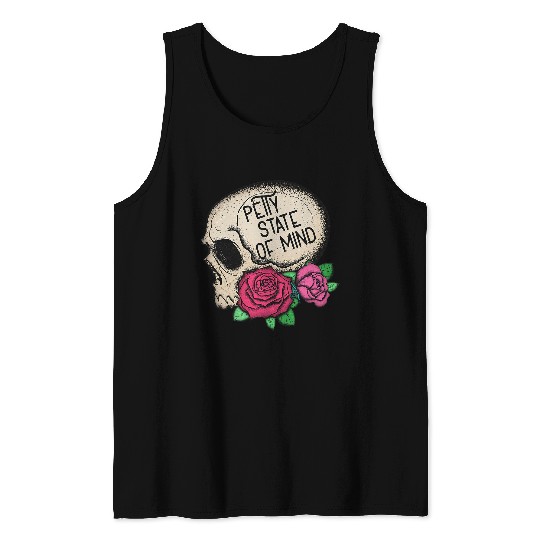 Cottagecore Rose Skull Fairy Grunge Tattoo Aesthetic Tank Tops